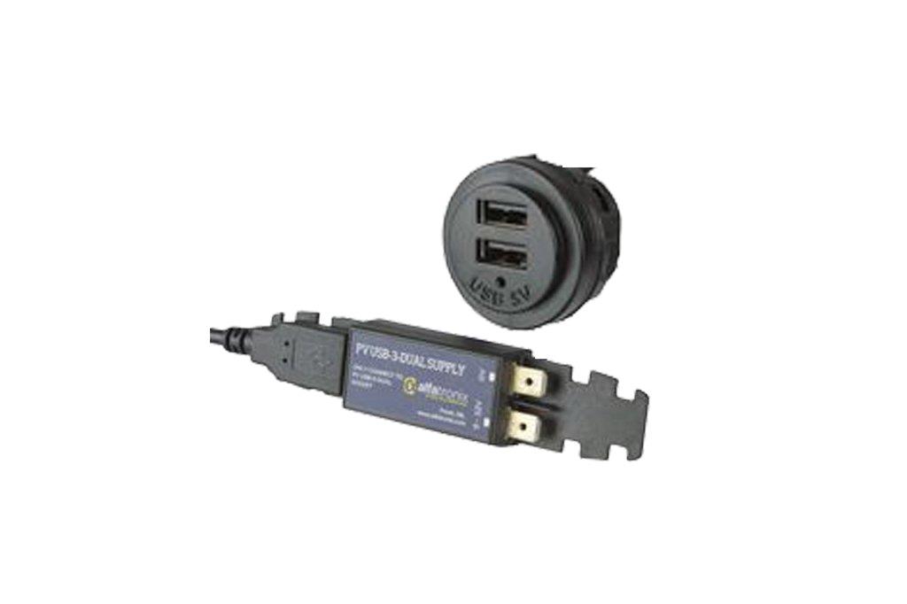 5V DC 3,0A USB charger
dash-in use double output
PV Slimline USB Double Output Charger
