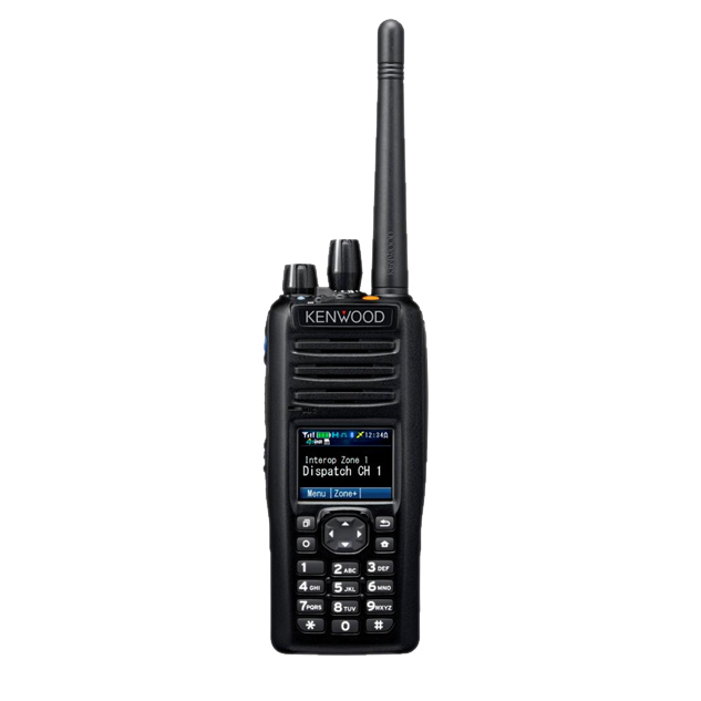 NX-5300E UHF Kenwood DMR Full keypad
incl. belt clip
Requires Antenna, Battery and Charger