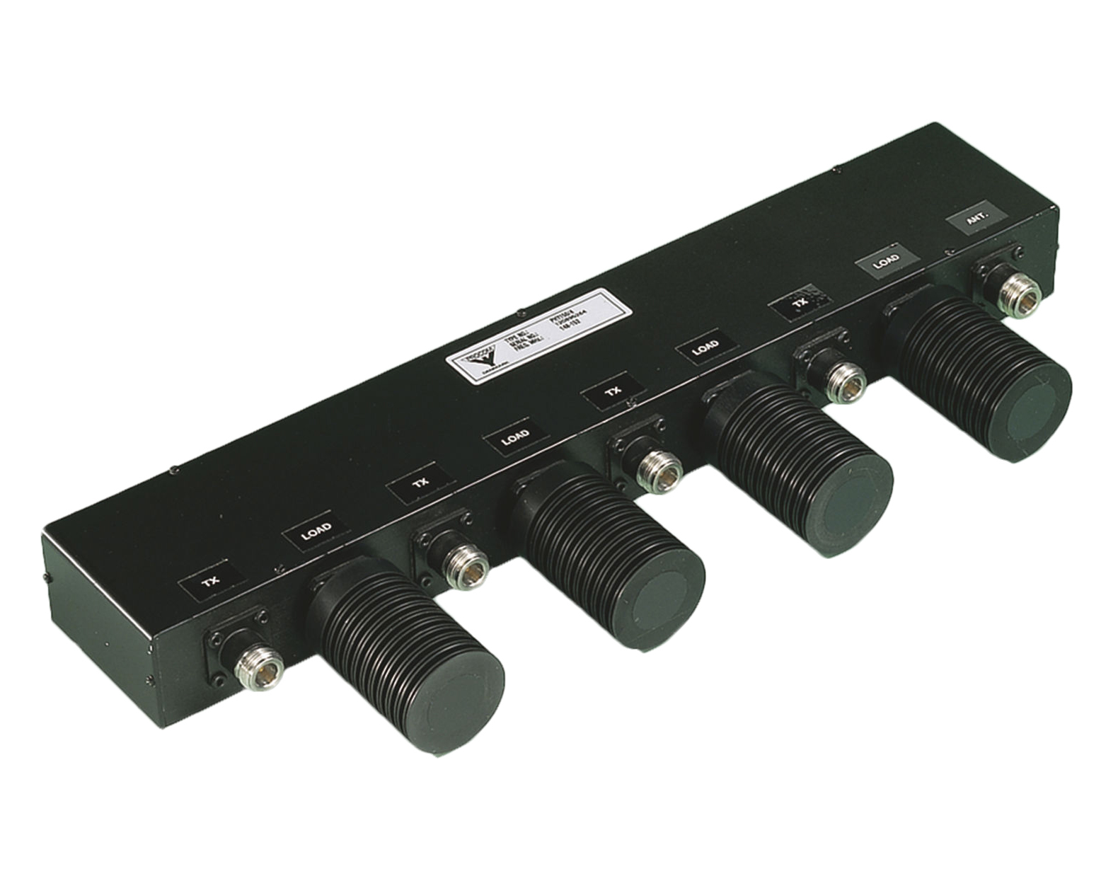 PRO-PHY450-4-17 4-Channel Hybrid
Combiner for 462-467MHz Transmitters
65 W per channel
