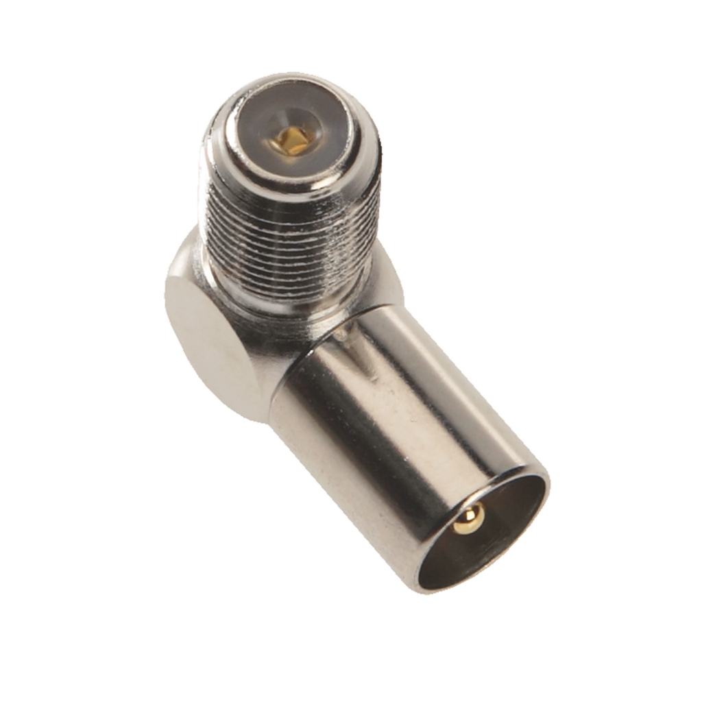 Adaptor F-female/IEC-male vinkel